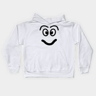 Funny face - smiley. Kids Hoodie